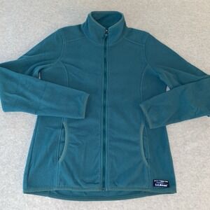 L.L. Bean‎ Women's XS Teal Full Zip Fleece Jacket Outdoor Hiking Layer